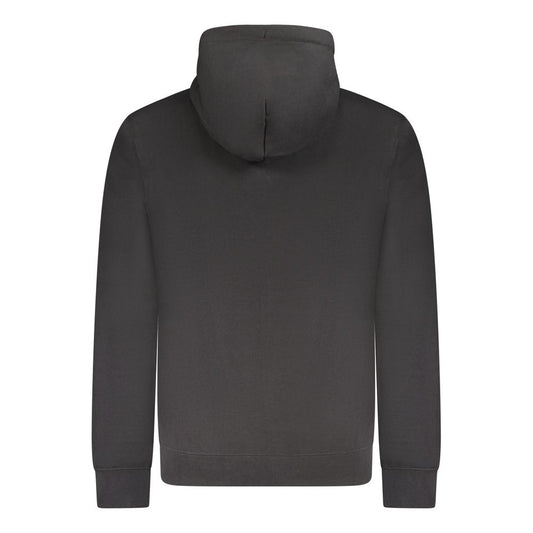 Black Cotton Menswear Hoodie