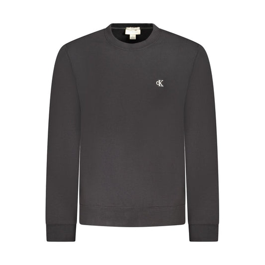Black Cotton Menswear Sweatshirt