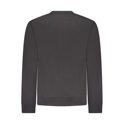 Black Cotton Menswear Sweatshirt