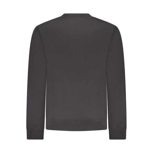 Black Cotton Menswear Sweatshirt