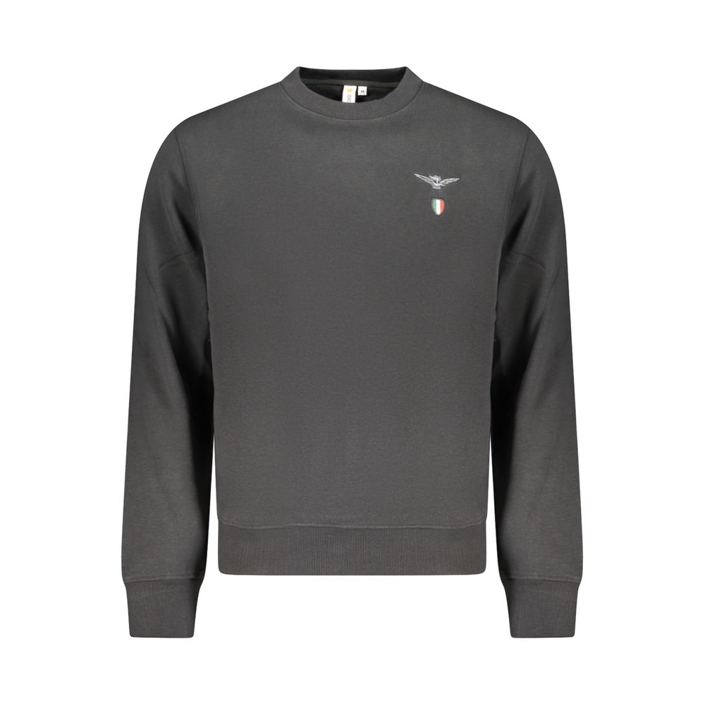Black Cotton Men's Sweatshirt