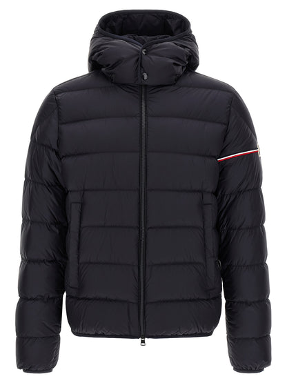 Blue Polyamide Full-Length Jacket