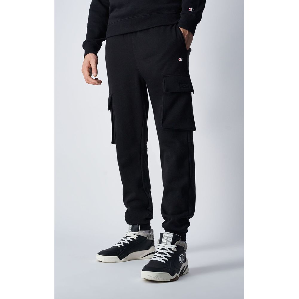 Black Cotton Joggers (Workout Pants)