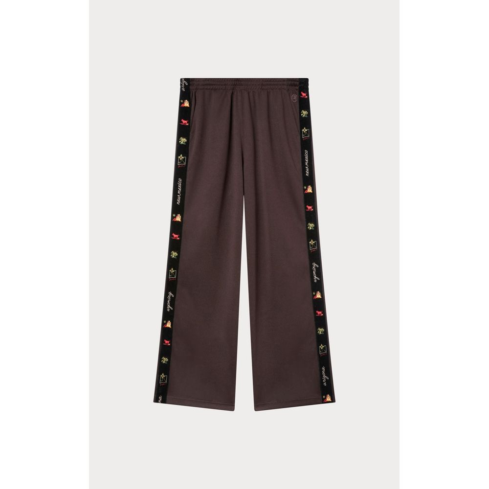 Beige Polyester Casual Pants