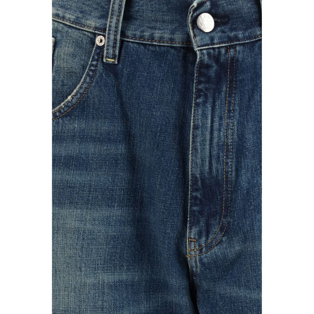 Blue Organic Cotton Relaxed Fit Jeans