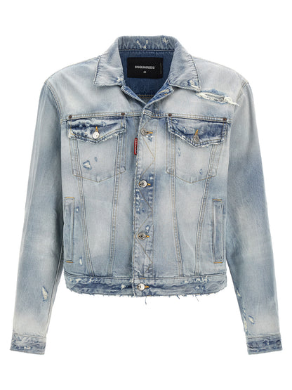 Blue Cotton Denim Jacket