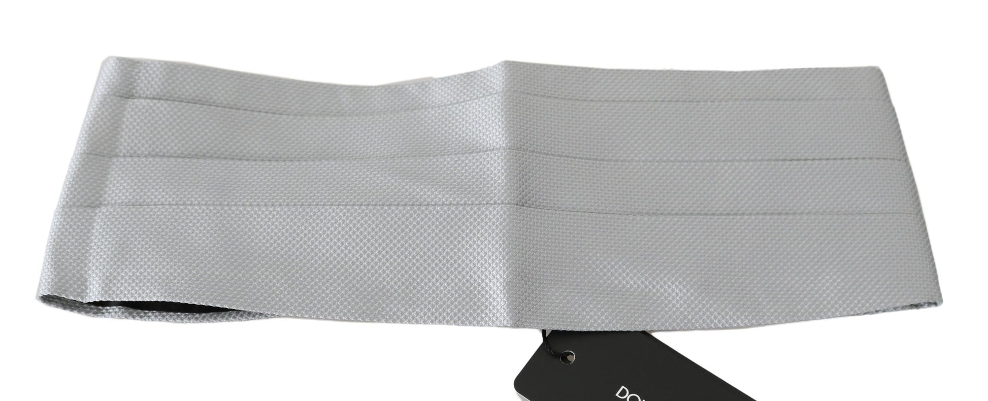 Gray Men Waist Belt 100% Silk Cummerbund Dolce & Gabbana