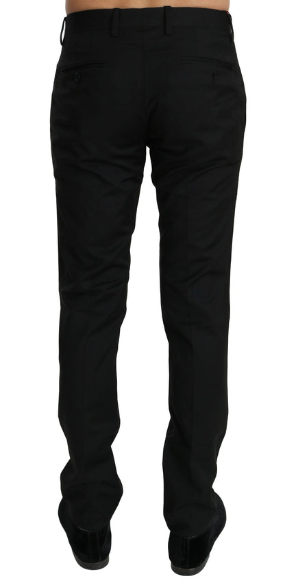 Black Dress Formal Trouser Mens Wool Pants Dolce & Gabbana