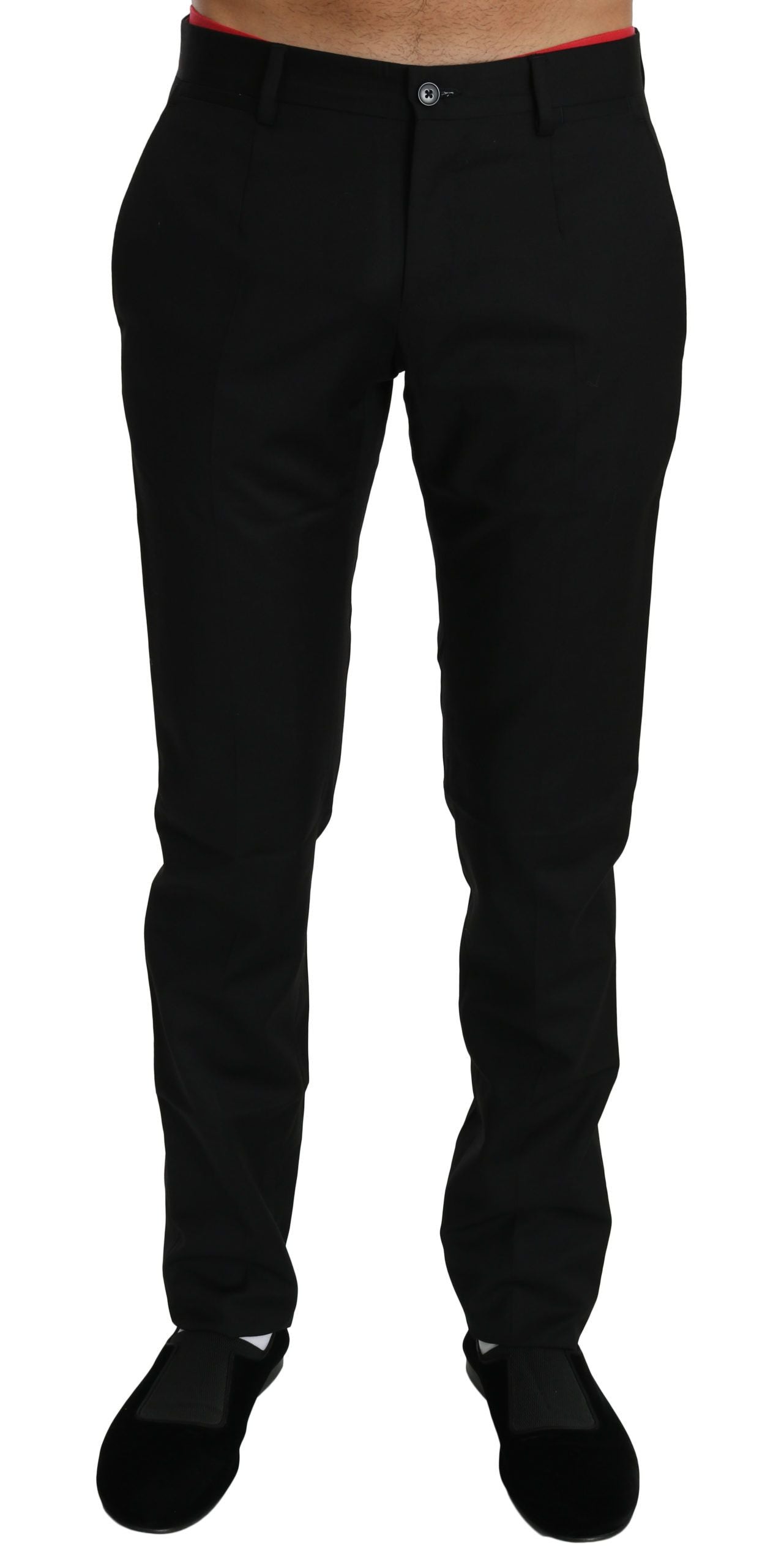Black Dress Formal Trouser Mens Wool Pants Dolce & Gabbana