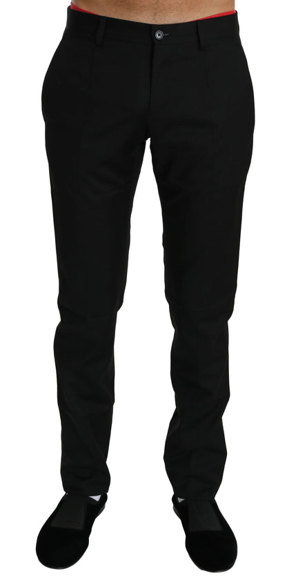 Black Dress Formal Trouser Mens Wool Pants Dolce & Gabbana