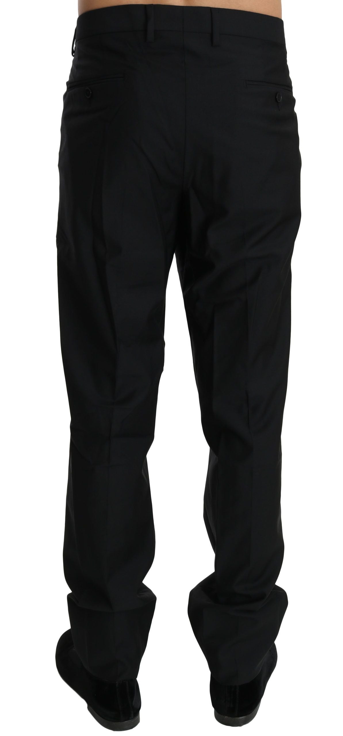 Black Dress Formal Trouser Men Wool Pants Dolce & Gabbana