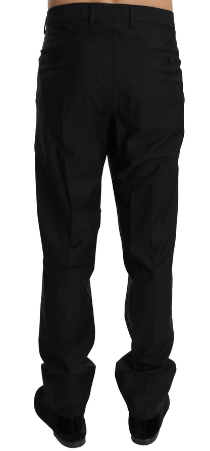 Black Dress Formal Trouser Men Wool Pants Dolce & Gabbana