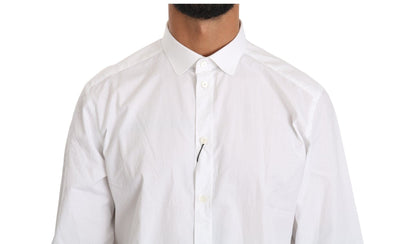 White Cotton Long Sleeve Top Shirt Dolce & Gabbana