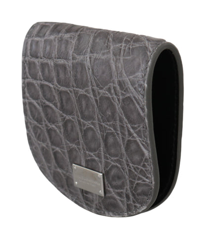 Gray Exotic Skin Condom Case Holder Pocket Wallet Dolce & Gabbana
