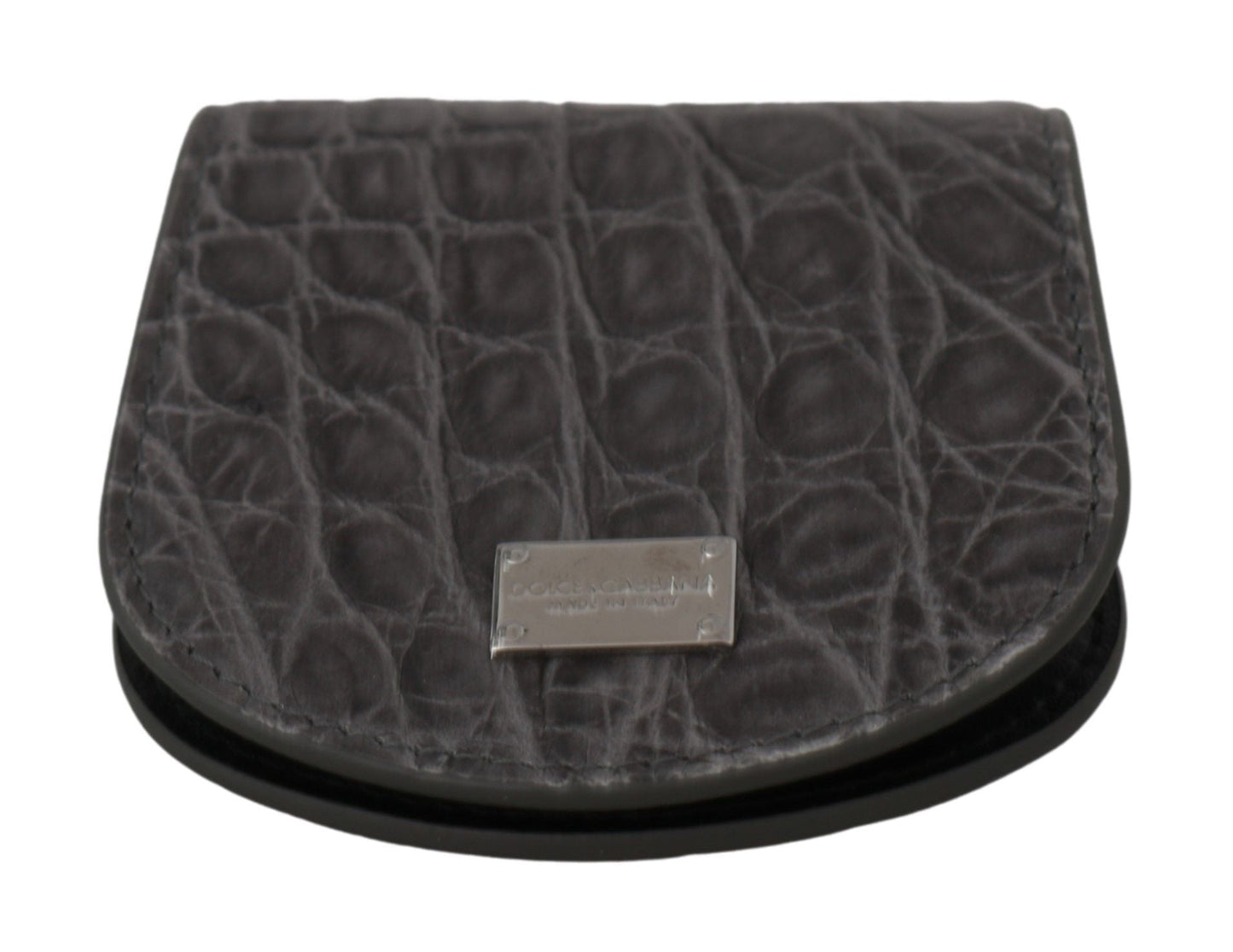 Gray Exotic Skin Condom Case Holder Pocket Wallet Dolce & Gabbana