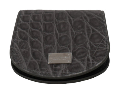 Gray Exotic Skin Condom Case Holder Pocket Wallet Dolce & Gabbana
