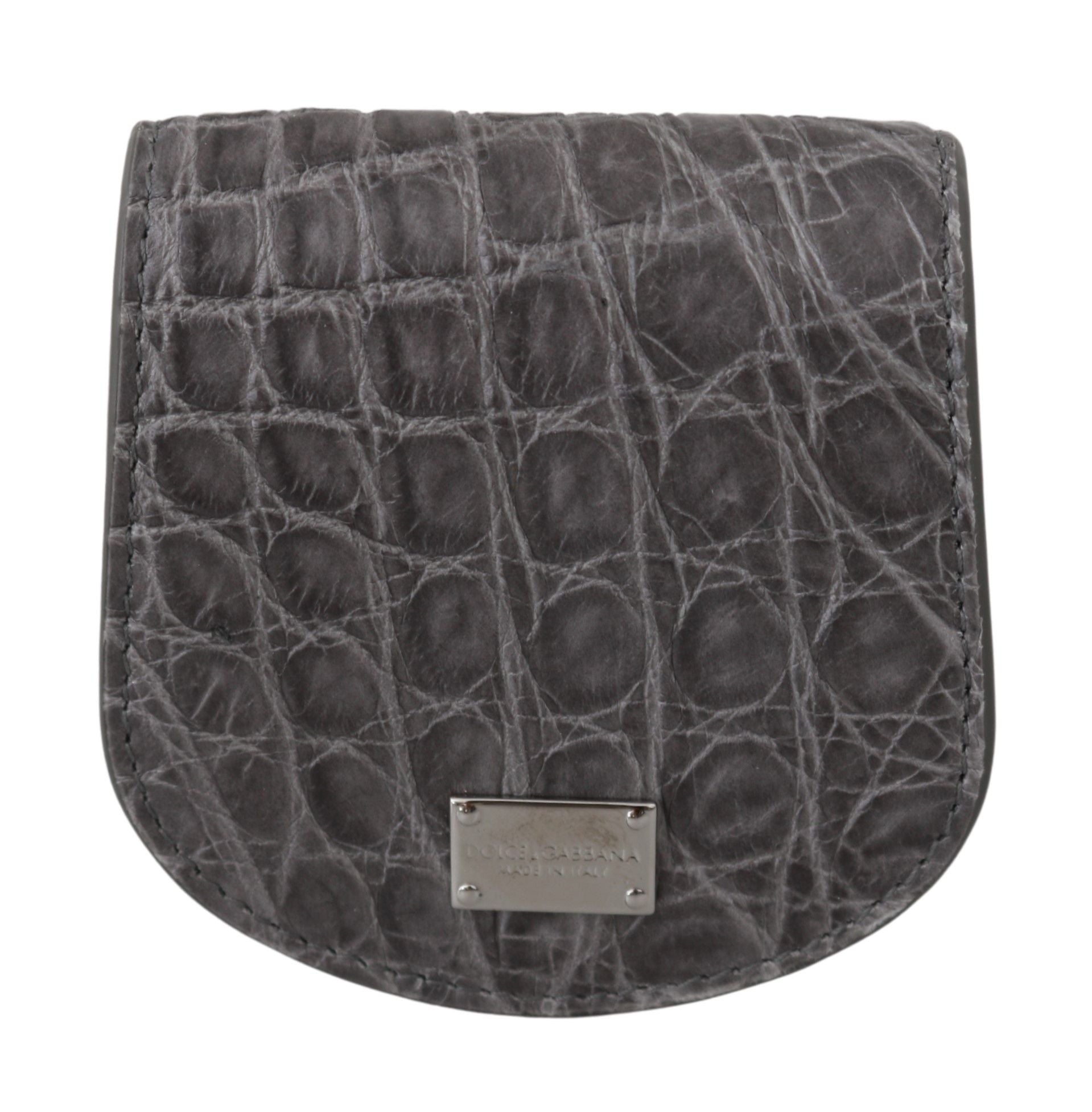 Gray Exotic Skin Condom Case Holder Pocket Wallet Dolce & Gabbana