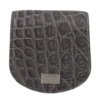Gray Exotic Skin Condom Case Holder Pocket Wallet Dolce & Gabbana