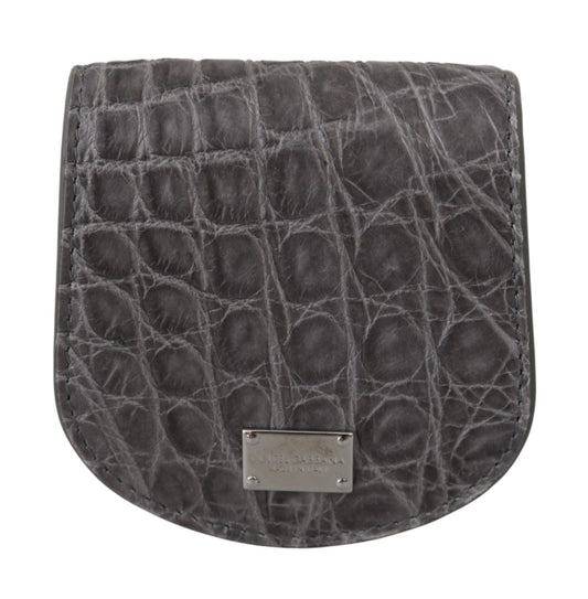 Gray Exotic Skin Condom Case Holder Pocket Wallet Dolce & Gabbana