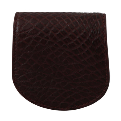 Brown Exotic Skin Pocket Condom Case Holder Dolce & Gabbana