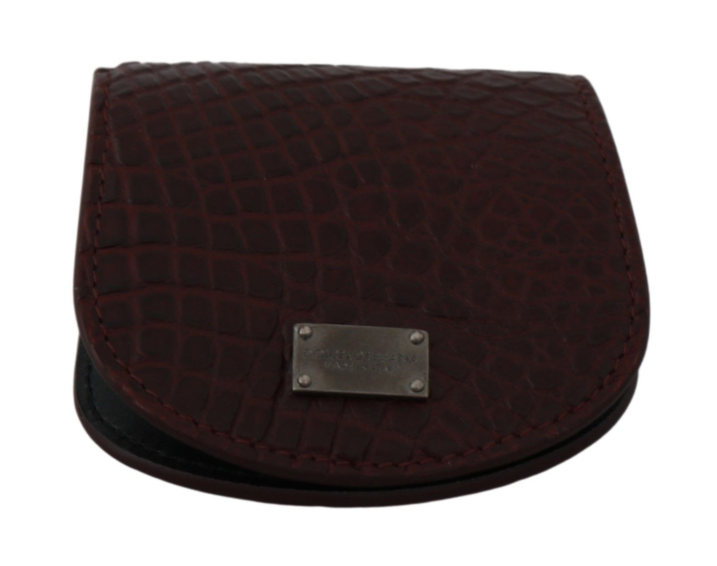 Brown Exotic Skin Pocket Condom Case Holder Dolce & Gabbana