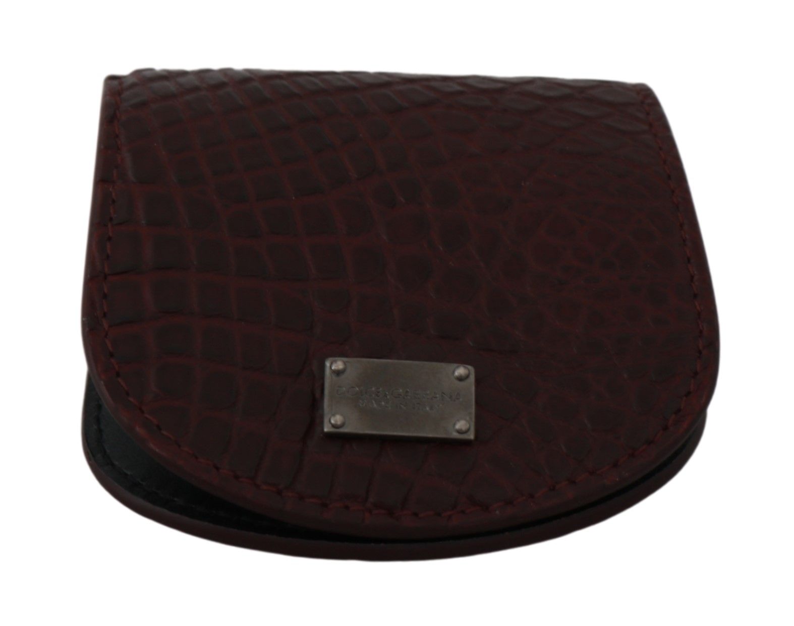 Brown Exotic Skin Pocket Condom Case Holder Dolce & Gabbana