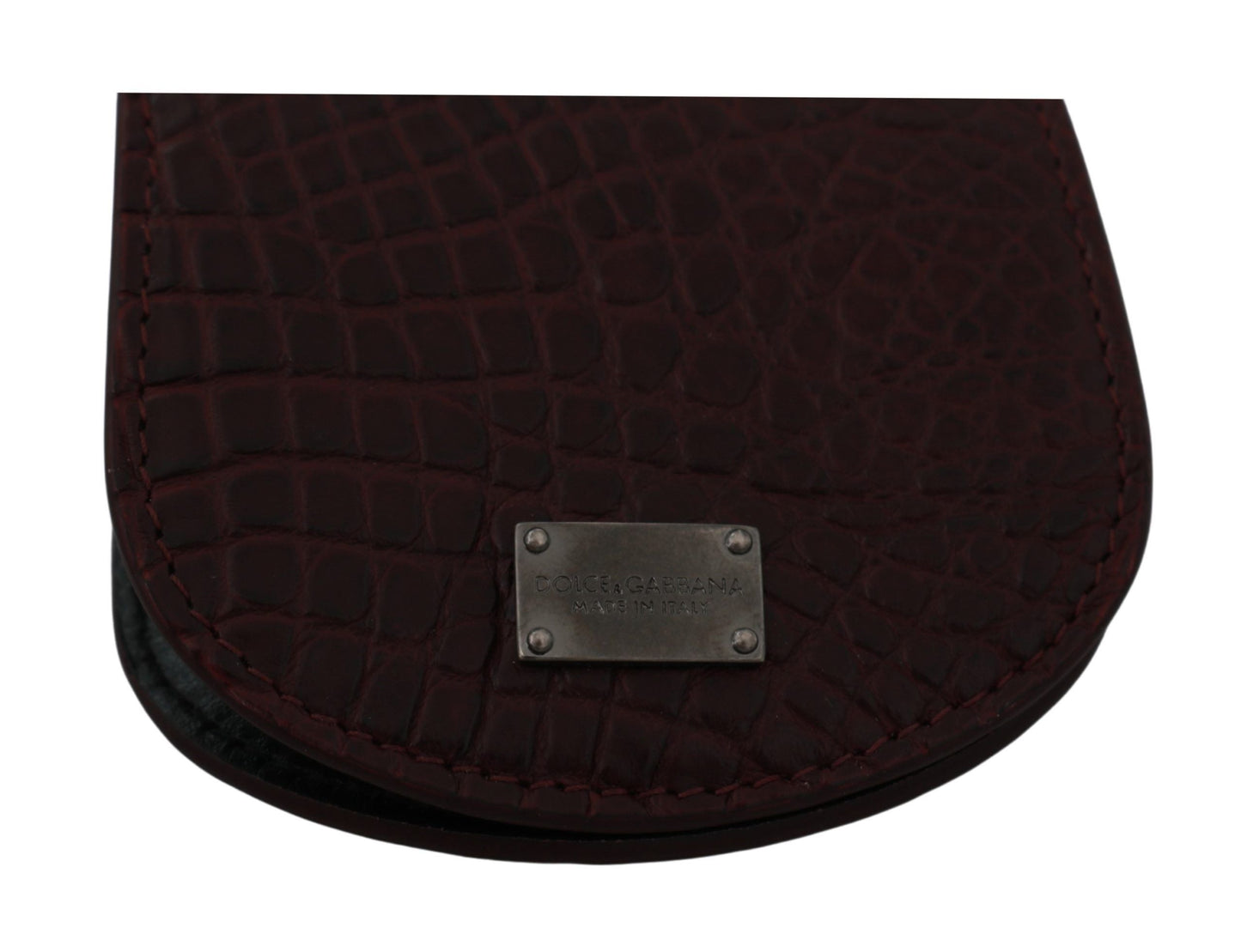 Brown Exotic Skin Pocket Condom Case Holder Dolce & Gabbana