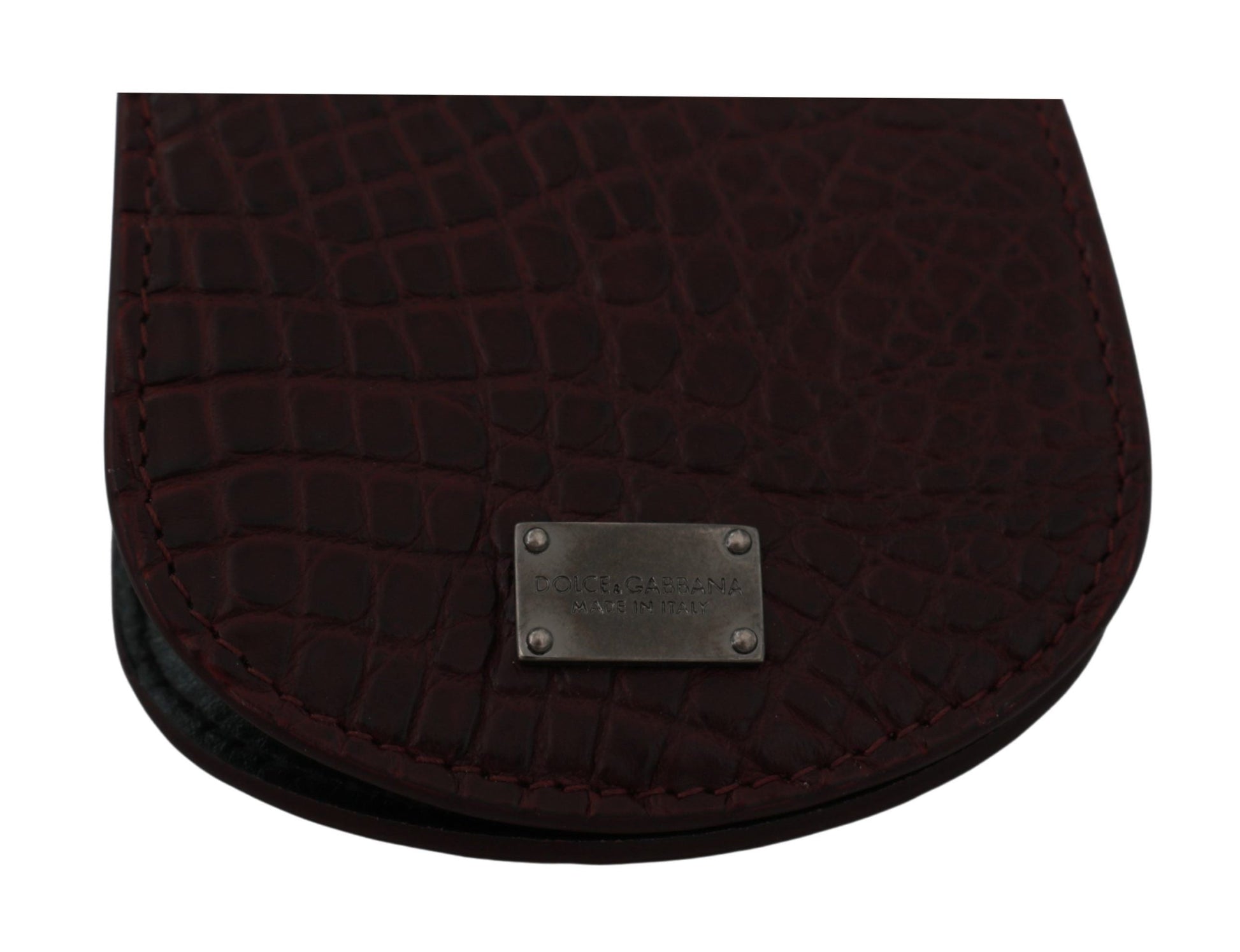 Brown Exotic Skin Pocket Condom Case Holder Dolce & Gabbana