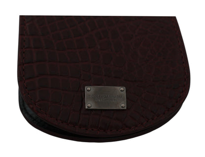 Brown Exotic Skin Pocket Condom Case Holder Dolce & Gabbana