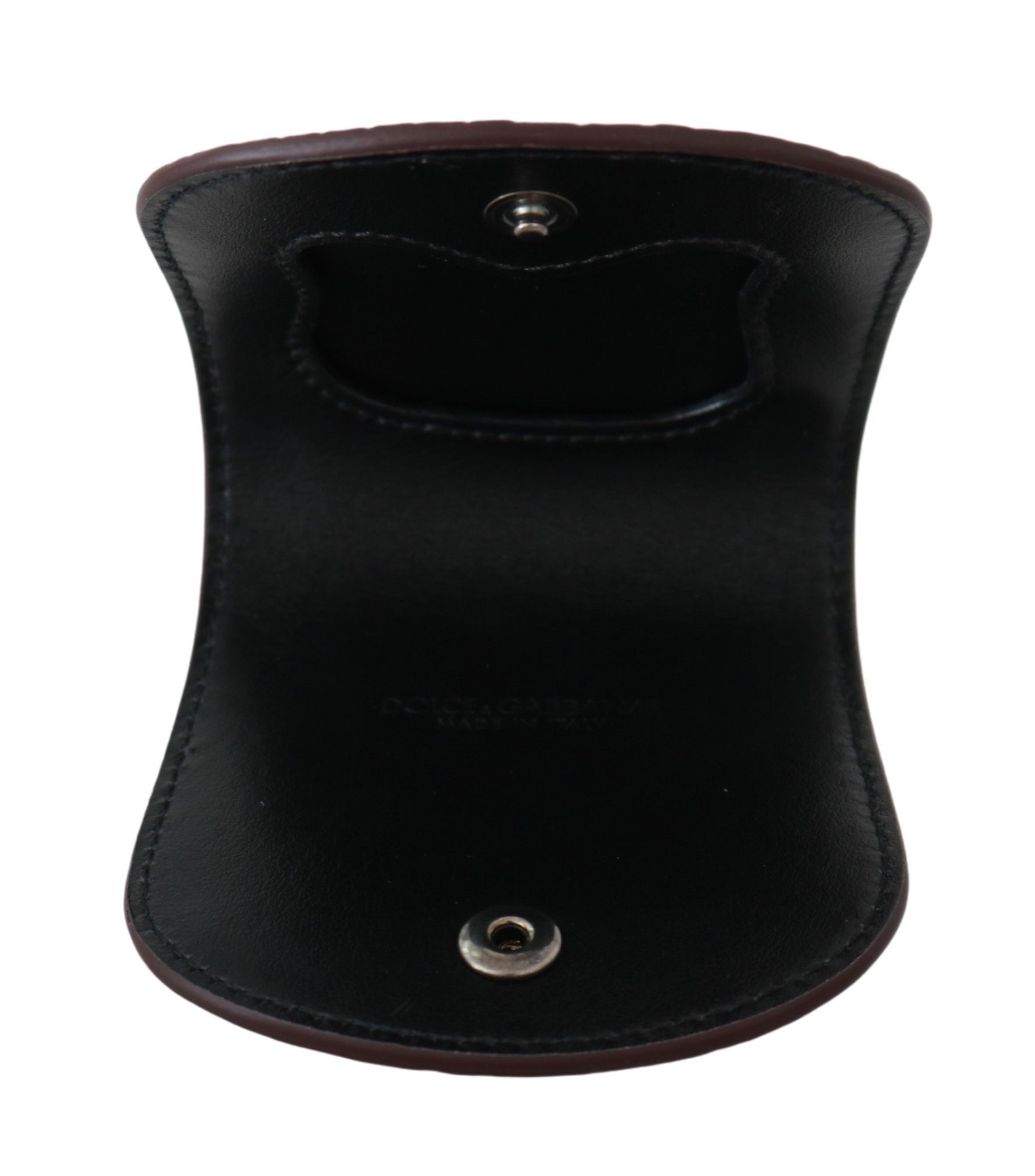 Brown Exotic Skin Pocket Condom Case Holder Dolce & Gabbana