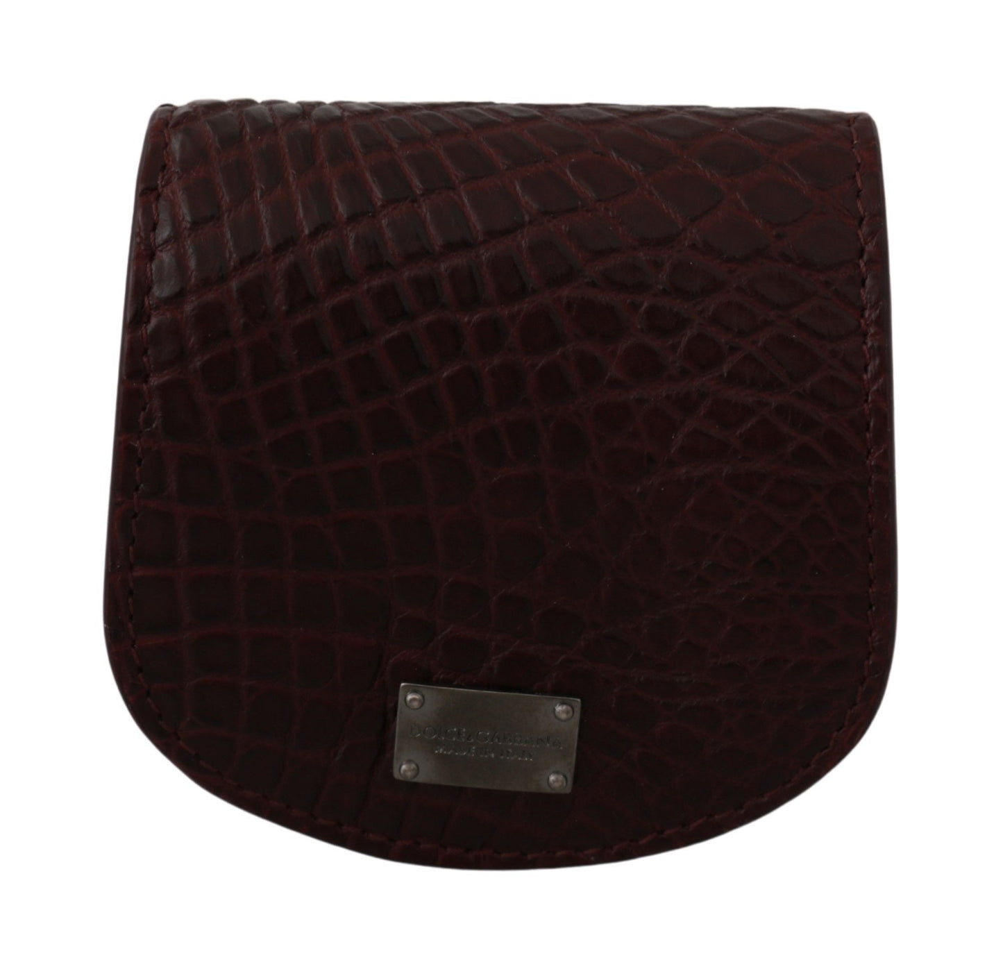 Brown Exotic Skin Pocket Condom Case Holder Dolce & Gabbana