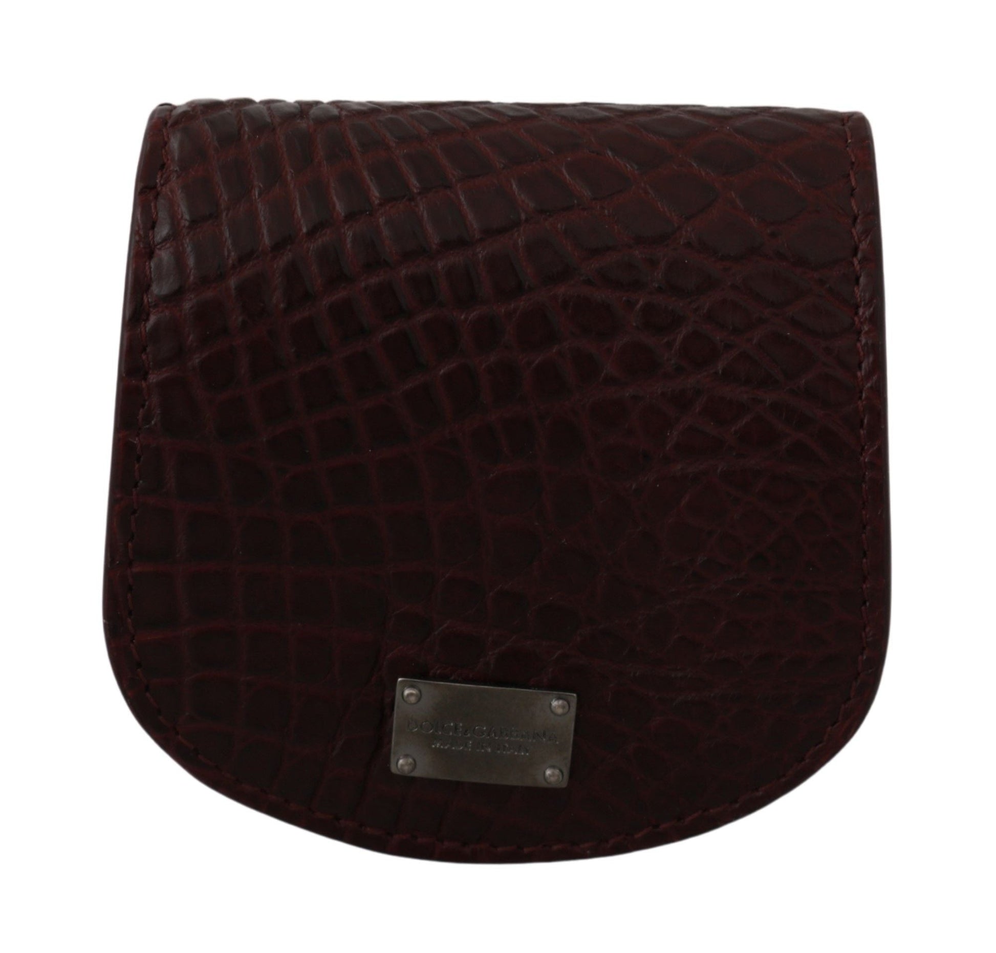 Brown Exotic Skin Pocket Condom Case Holder Dolce & Gabbana