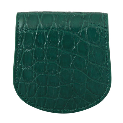 Green Exotic Skins Condom Case Holder Wallet Dolce & Gabbana