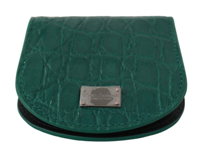 Green Exotic Skins Condom Case Holder Wallet Dolce & Gabbana
