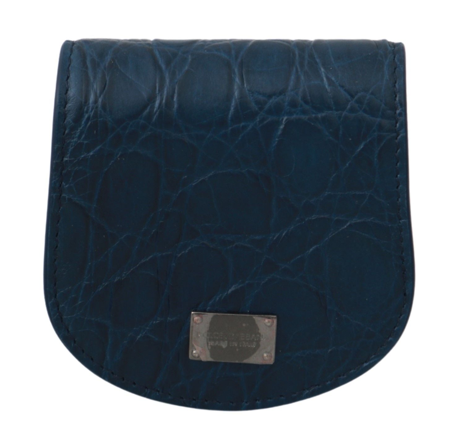 Blue Leather Holder Pocket Condom Case Dolce & Gabbana