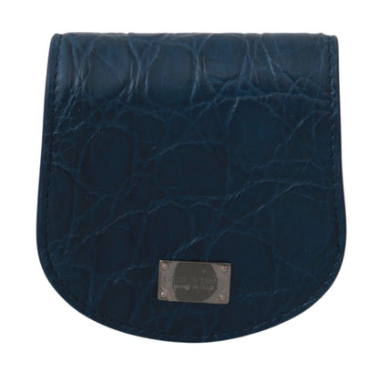 Blue Leather Holder Pocket Condom Case Dolce & Gabbana