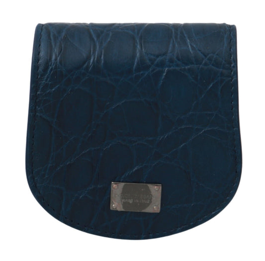 Blue Leather Holder Pocket Condom Case Dolce & Gabbana