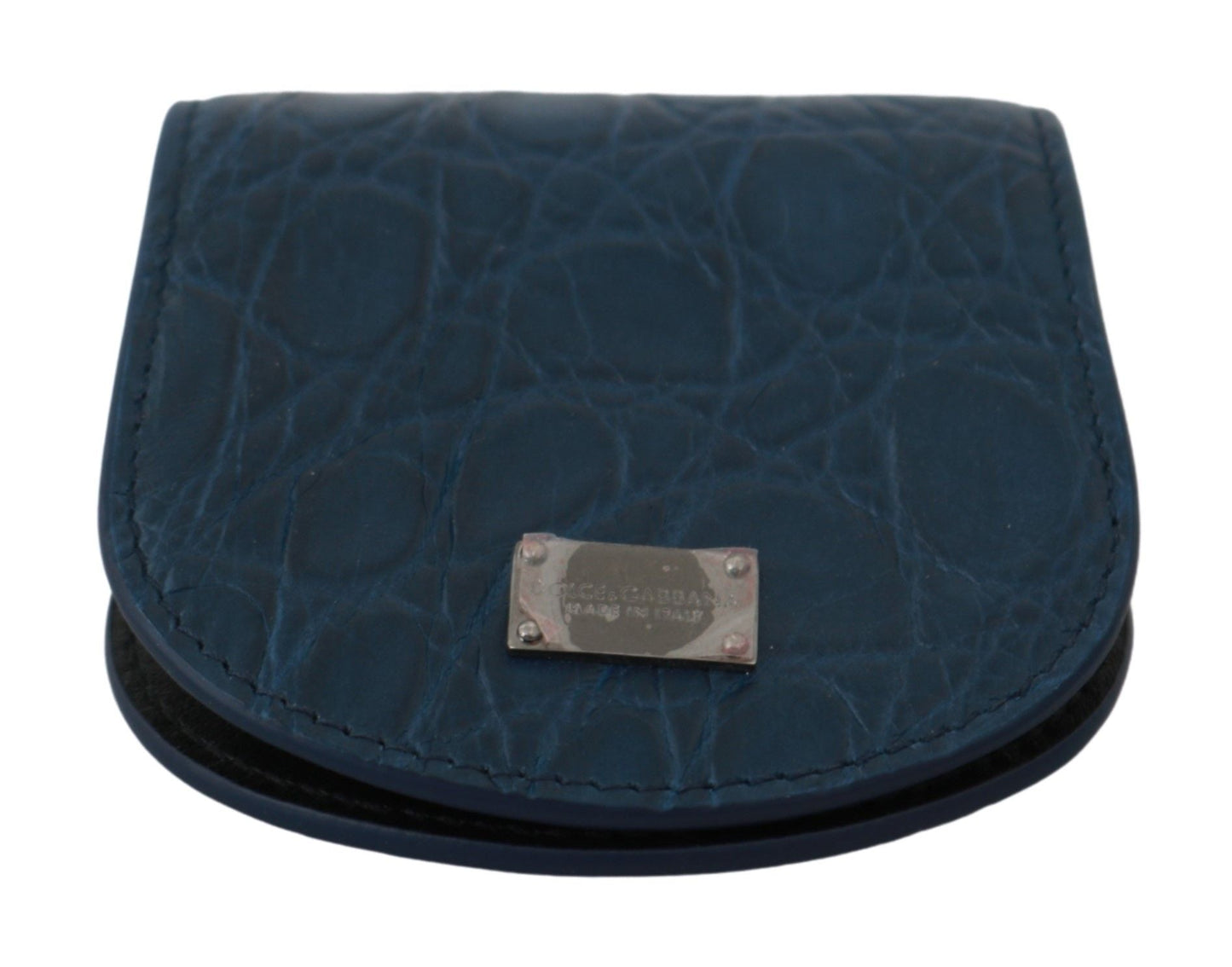 Blue Leather Holder Pocket Condom Case Dolce & Gabbana