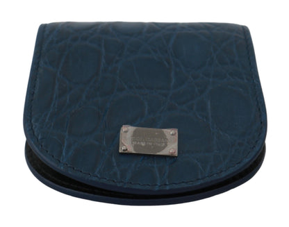 Blue Leather Holder Pocket Condom Case Dolce & Gabbana