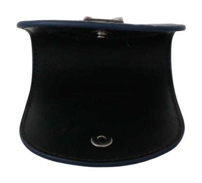 Blue Leather Holder Pocket Condom Case Dolce & Gabbana
