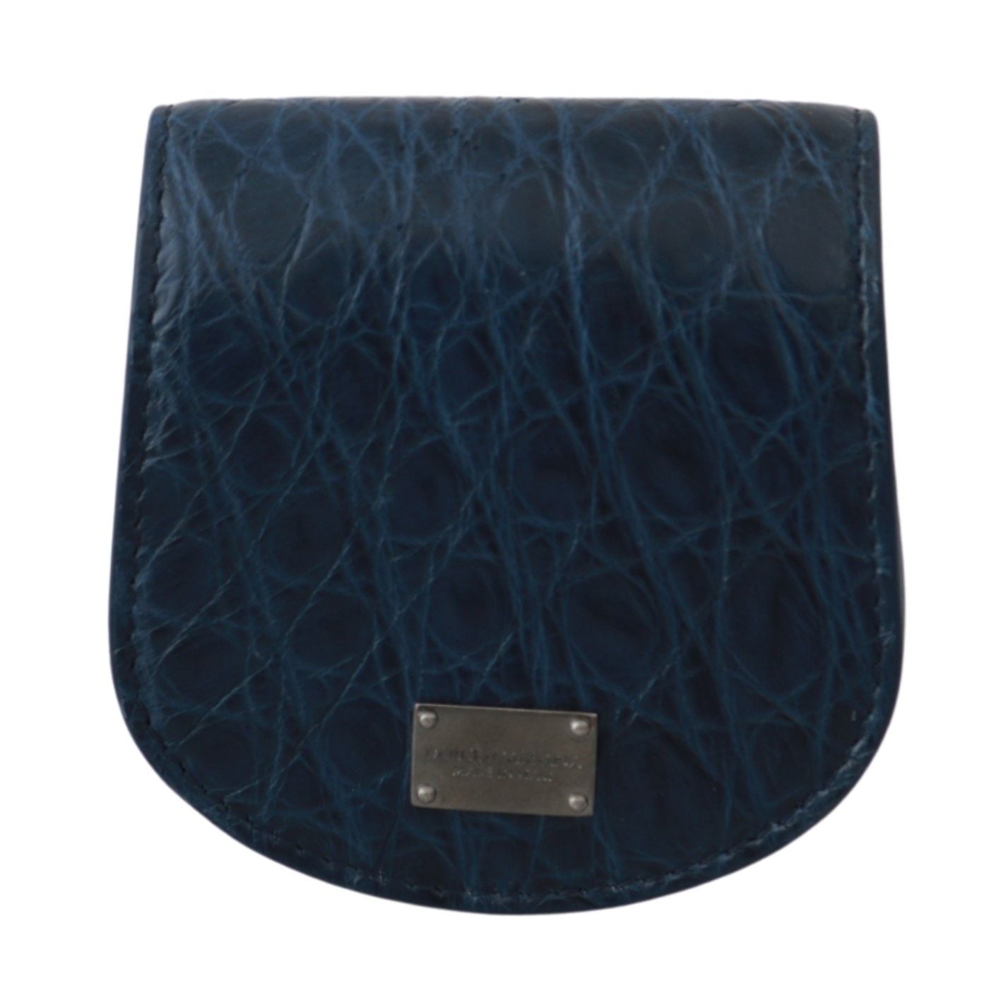Blue Holder Pocket Wallet Blue Exotic Skin Condom Case Dolce & Gabbana