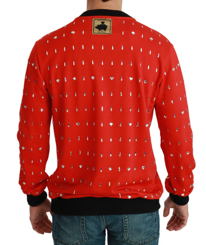 Red Crystal Pig of the Year Sweater Dolce & Gabbana