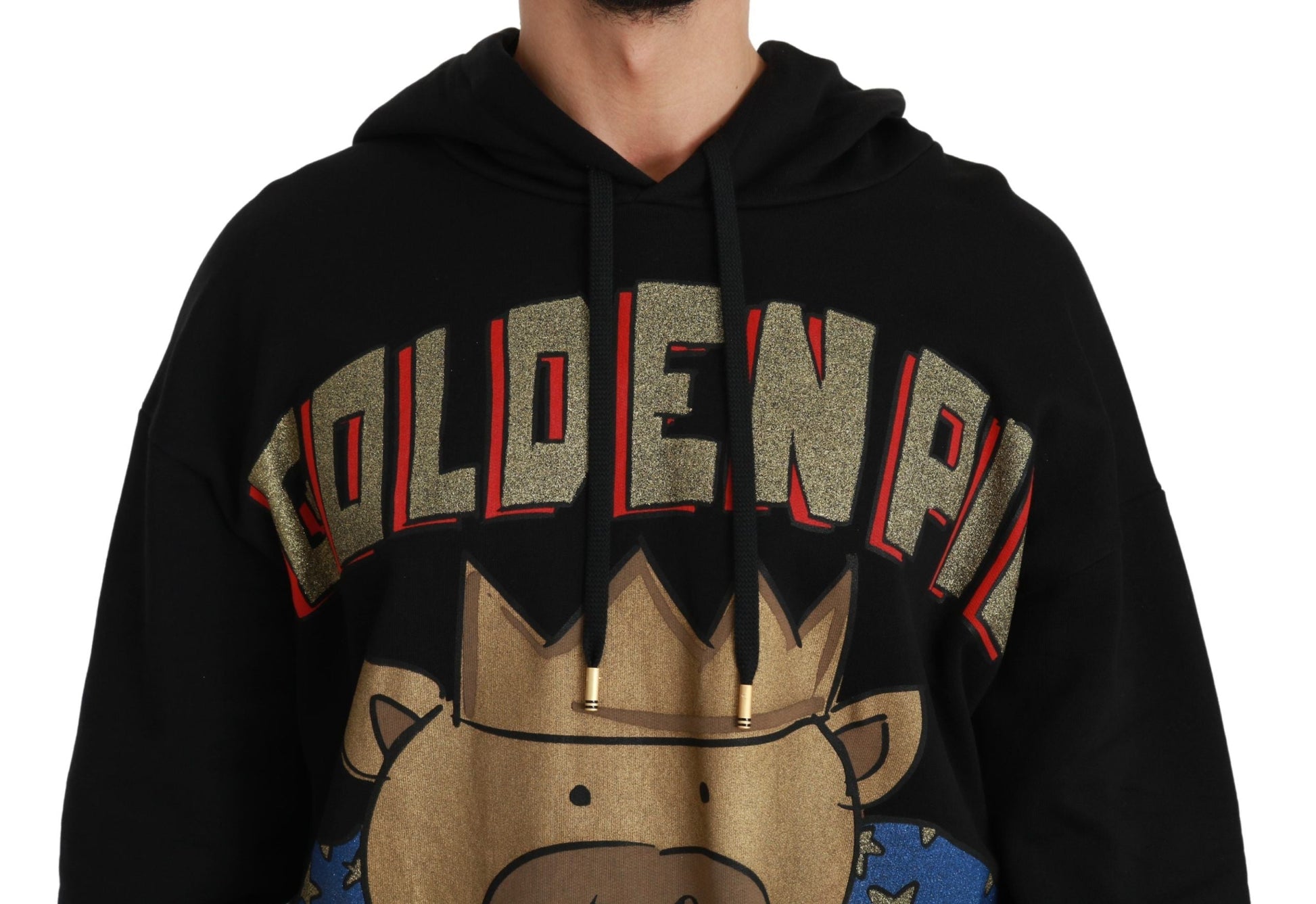 Black Sweater Pig of the Year Hooded Dolce & Gabbana
