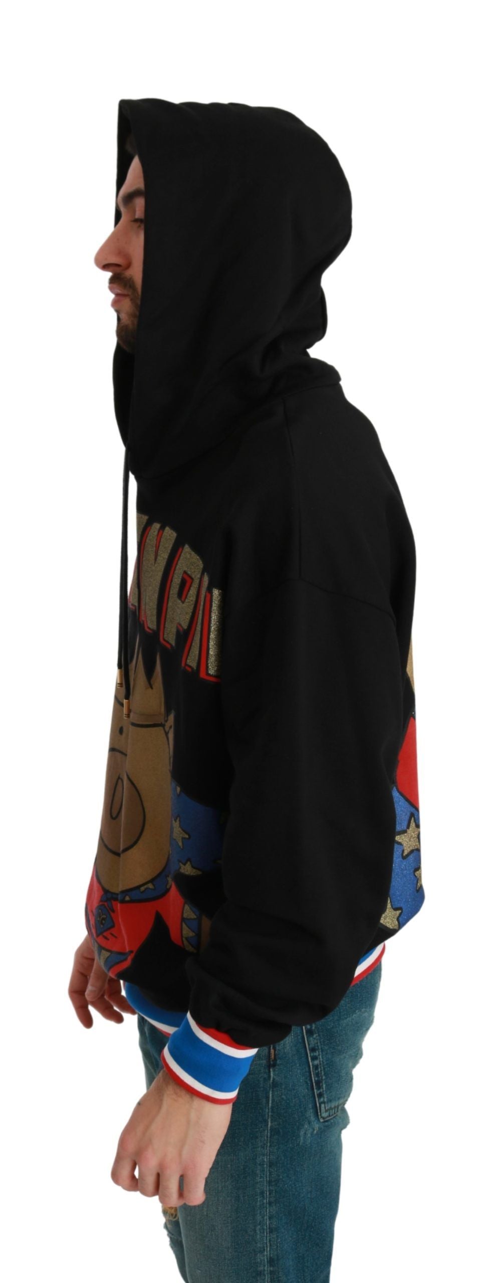 Black Sweater Pig of the Year Hooded Dolce & Gabbana