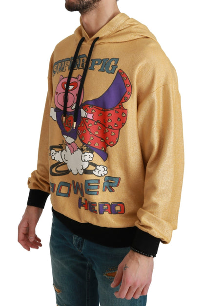 Gold Pig of the Year Hooded Sweater Dolce & Gabbana