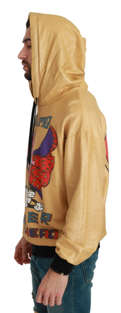 Gold Pig of the Year Hooded Sweater Dolce & Gabbana