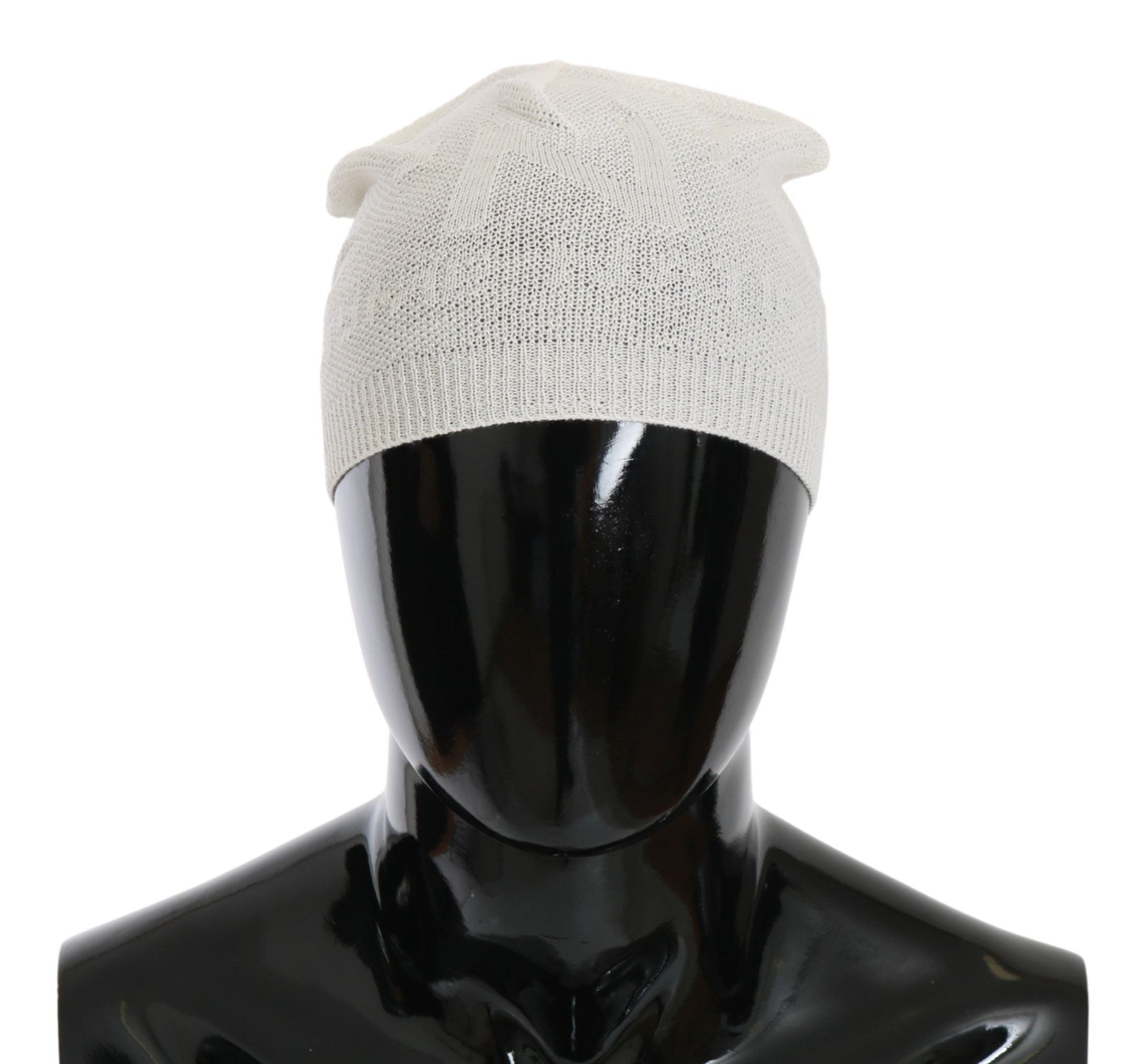 Beanie White Wool Blend Branded Hat Costume National