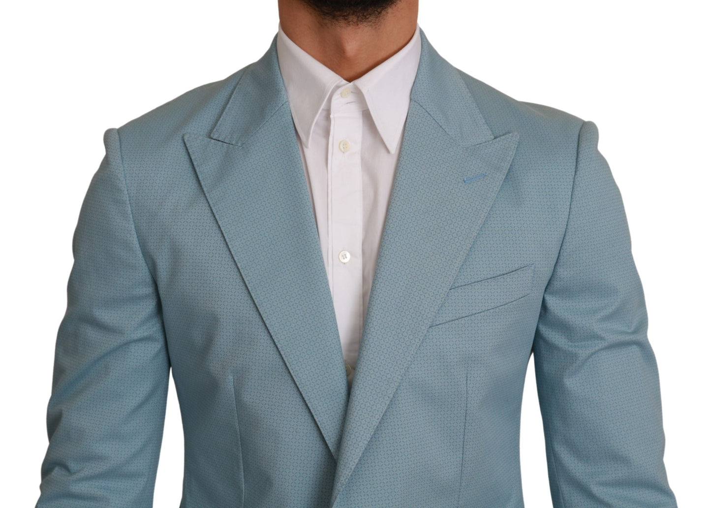 Blue Slim Fit Coat Jacket MARTINI Blazer Dolce & Gabbana