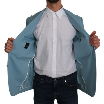 Blue Slim Fit Coat Jacket MARTINI Blazer Dolce & Gabbana