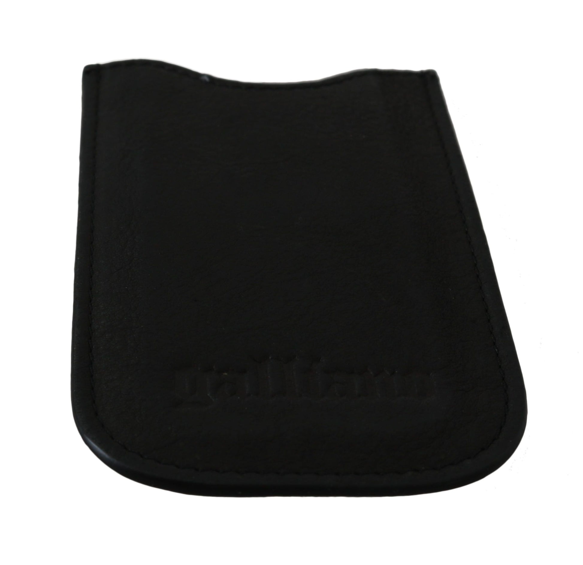 Black Leather Multifunctional Men ID Bill Card Holder Wallet John Galliano